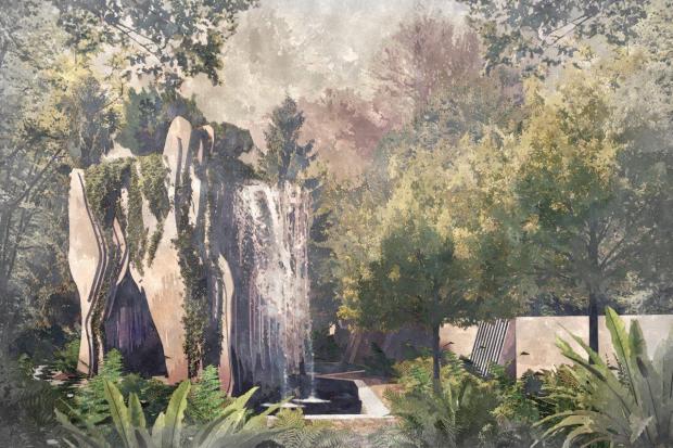 The garden as it will look at the Chelsea Flower Show
