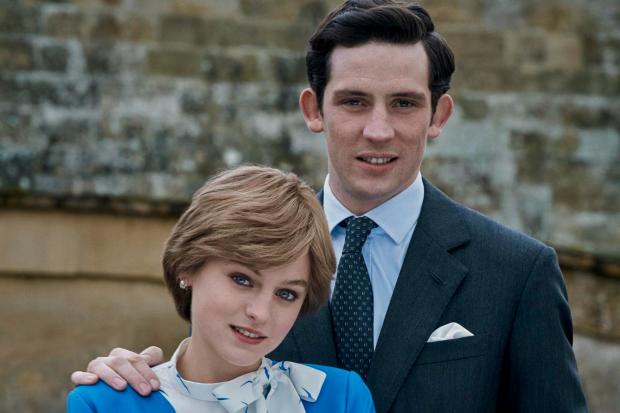 Daily Echo: The Crown S4. Picture shows: Princess Diana (EMMA CORRIN) and Prince Charles (JOSH O CONNOR)