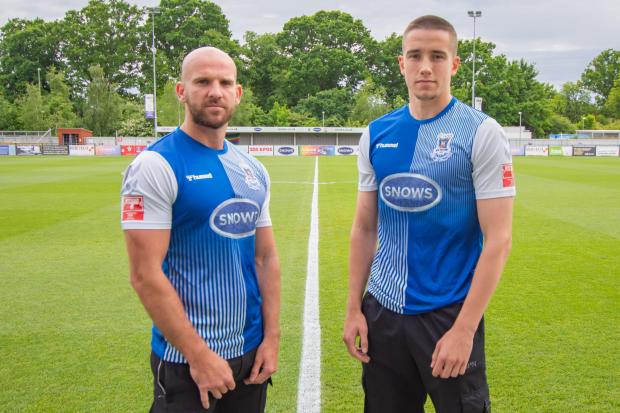 New signings Mike Carter and Luke Hallett (Pic: Craig Hobbs Photography)