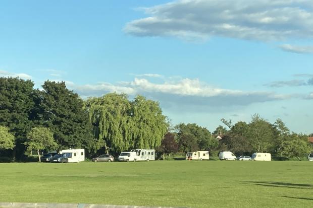 Travellers leave Fleming Park in Eastleigh