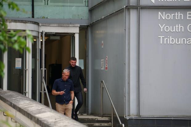 Daily Echo: Tyler Reed leaving Southampton Magistrates' Court. 
