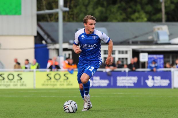Daily Echo: Eastleigh's Jake Hesketh (Pic: Tom Mulholland)