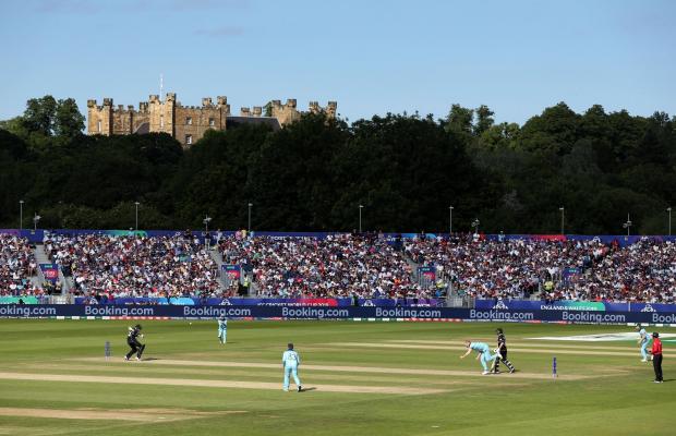 Daily Echo: England take on New Zealand in the stunning environs of The Riverside in the 2019 Cricket World Cup.