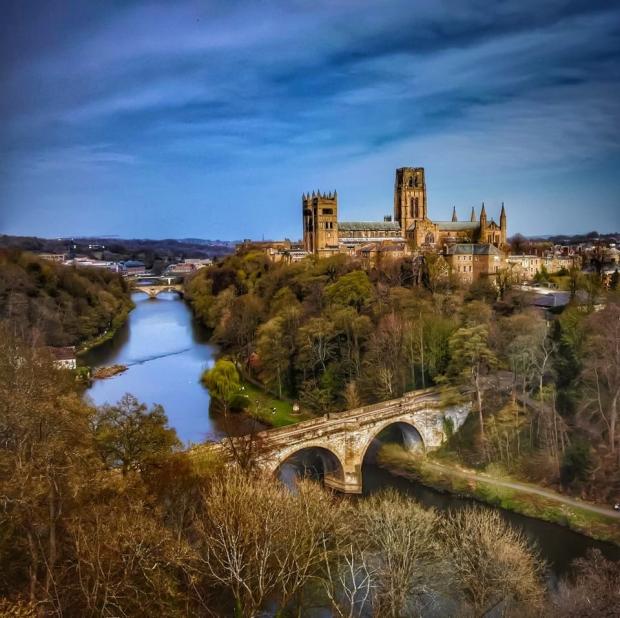 Daily Echo: Durham Cathedral dominates the surrounding landscape.