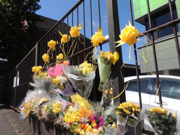 Daily Echo: Floral tributes left on Station Hill in Eastleigh after a crash killed a BMW driver