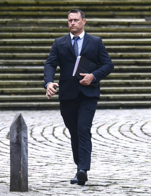 Daily Echo: Police Constable David Longden-Thurgood outside Winchester Crown Court. Picture by Solent News and Photo Agency