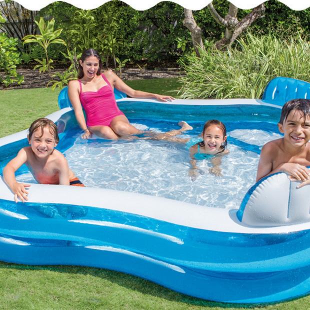 Daily Echo: The Four-Seater Family Paddling Pool is suitable for children and adults. Picture: The Range