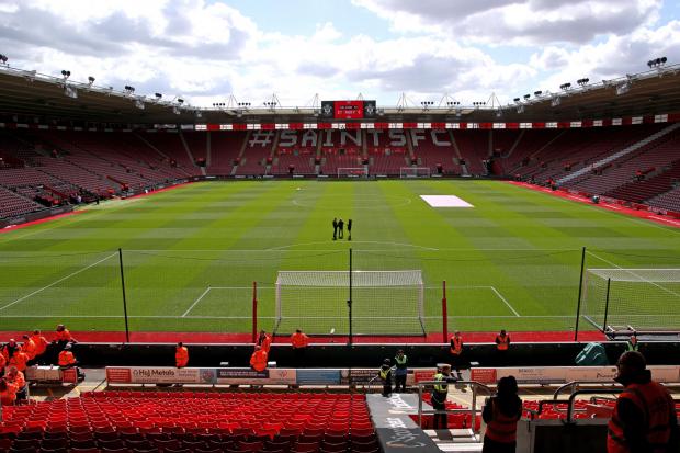 General view from inside the ground before the Premier League match at St. Mary's Stadium, Southampton. Pic: PA Images
