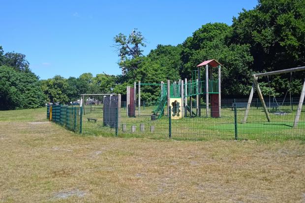 The play area at Freemantle Common