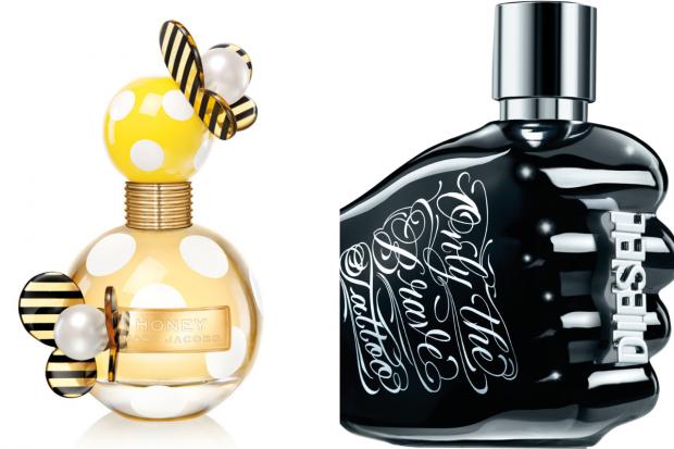 Daily Echo: (Left) Marc Jacobs Honey EDP and (right) Diesel Only the Brave Tattoo EDT (The Perfume Shop/Canva)