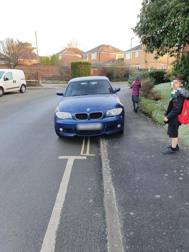 Daily Echo: Cars parked on curbs in the Fair Oak, Horton Heath and Bishopstoke area. 