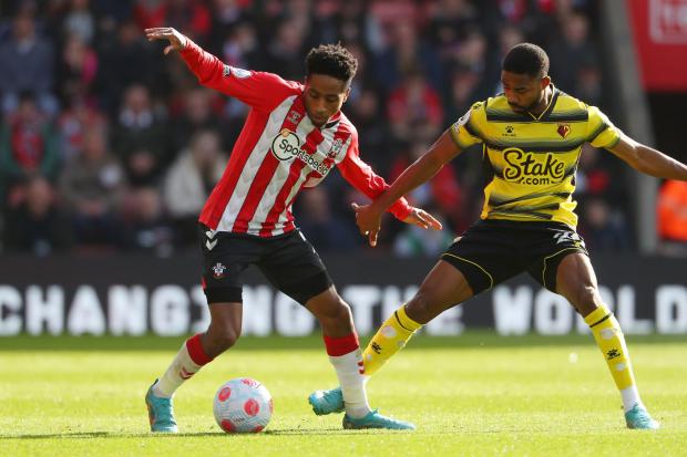 Southampton's Kyle Walker-Peters during the Premier League match between Southampton and Watford at St Mary's Stadium. Photo by Stuart Martin..