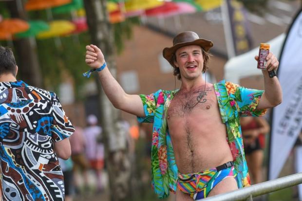 Southampton man Harry Austin went viral for wearing budgy smugglers at Bournemouth 7s festival