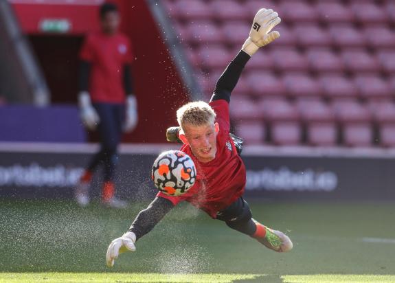 Daily Echo: Goalkeeper Eddie Beach has signed pro terms at Chelsea (Pic: Stuart Martin) Daily Echo: Goalkeeper Eddie Beach has signed pro terms at Chelsea (Pic: Stuart Martin)