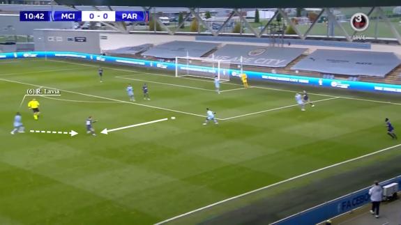 Daily Echo: Lavia leads the press as PSG attempt to play out from the back. Image by: Wyscout Daily Echo: Lavia leads the press as PSG attempt to play out from the back. Image by: Wyscout