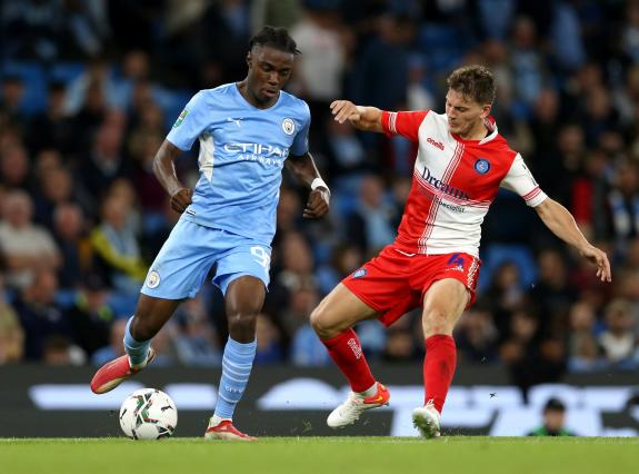 Daily Echo: Lavia on his Man City debut vs Wycombe. Image by: PA Daily Echo: Lavia on his Man City debut vs Wycombe. Image by: PA