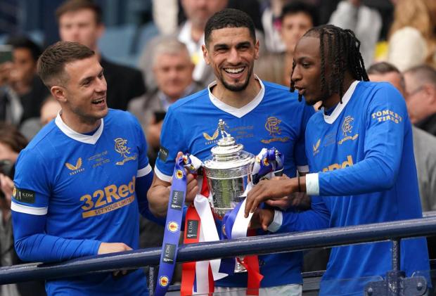 Daily Echo: Aribo pictured after Rangers' Scottish Cup Final victory in May. Image by: PA
