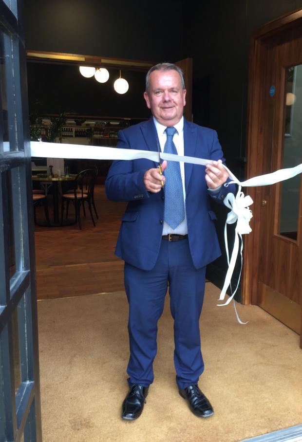 Daily Echo: Leader of Hampshire County Council, Councillor Rob Humby, opening The Cedar Rooms
