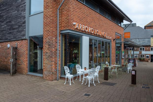 Daily Echo: Smaller seating area directly outside Arboro Lounge in The Furlong, Ringwood. Picture: Furlong Shopping Centre 