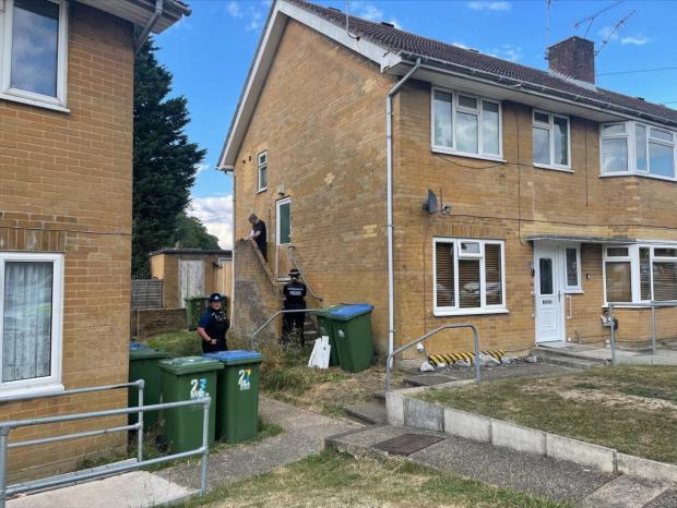 Daily Echo: Police investigating the incident forced their way into a property at Blendworth Lane.