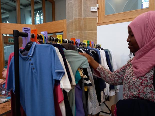Daily Echo: Fatime Abdouassalam looking for clothes for her son and daughter