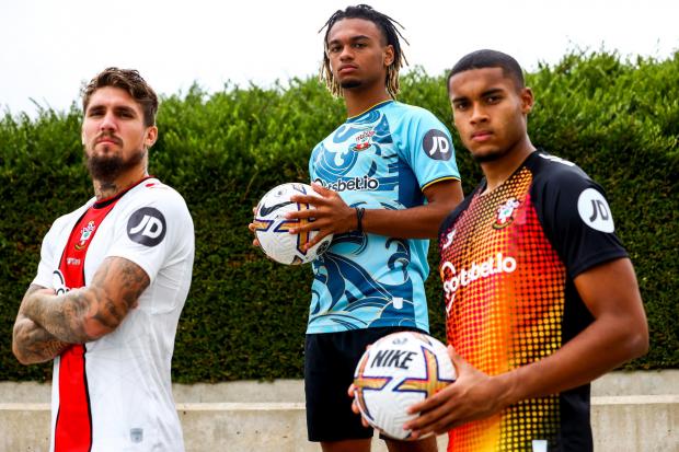 Daily Echo: Saints players pose ahead of the new season. Image by: Southampton FC