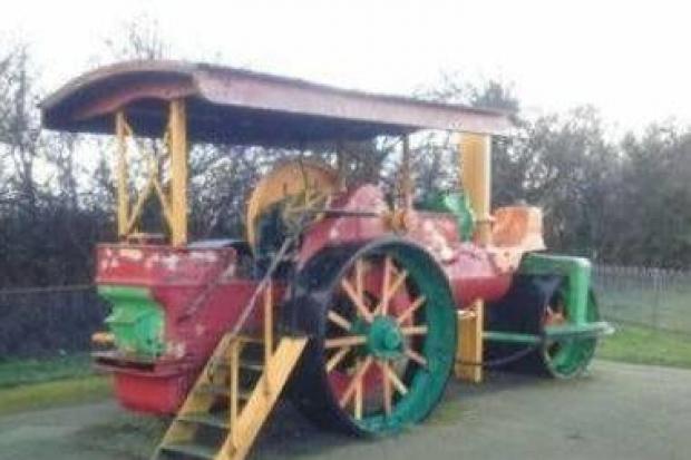 n King's Road play area steam roller Picture: Dorchester Town Council