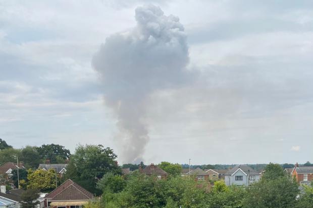 Firefighters tackle 'out of control' fire in Hursley, Hampshire. photo by Alice Elizabeth