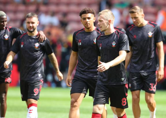 Daily Echo: Saints skipper James Ward-Prowse with his team-mates (Picture: Stuart Martin) Daily Echo: Saints skipper James Ward-Prowse with his team-mates (Picture: Stuart Martin)