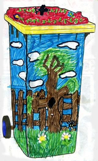 Design Your Own Bin Competition - Kelsey-Clark Carrington, aged 9