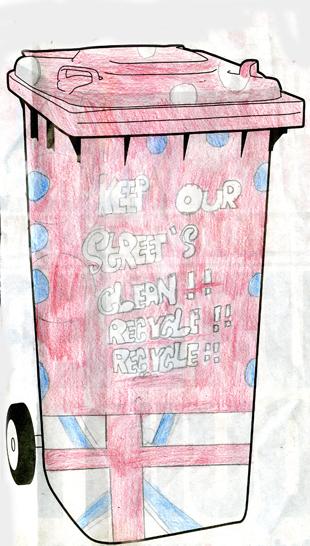 Design Your Own Bin Competition - Callum Lovell, aged 12