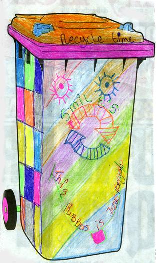 Design Your Own Bin Competition - Chloe Fagg, aged 12