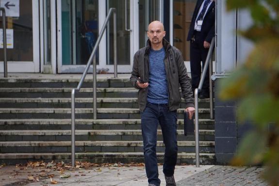 Daily Echo: Michal Kurzawa outside Southampton Magistrates' Court on November 10 Daily Echo: Michal Kurzawa outside Southampton Magistrates' Court on November 10