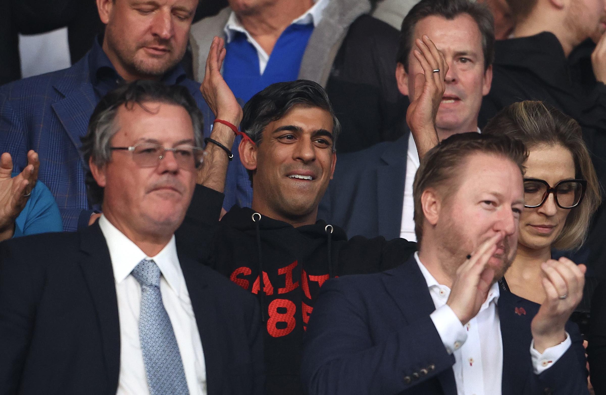 Rishi Sunak spotted at Southampton game against West Brom