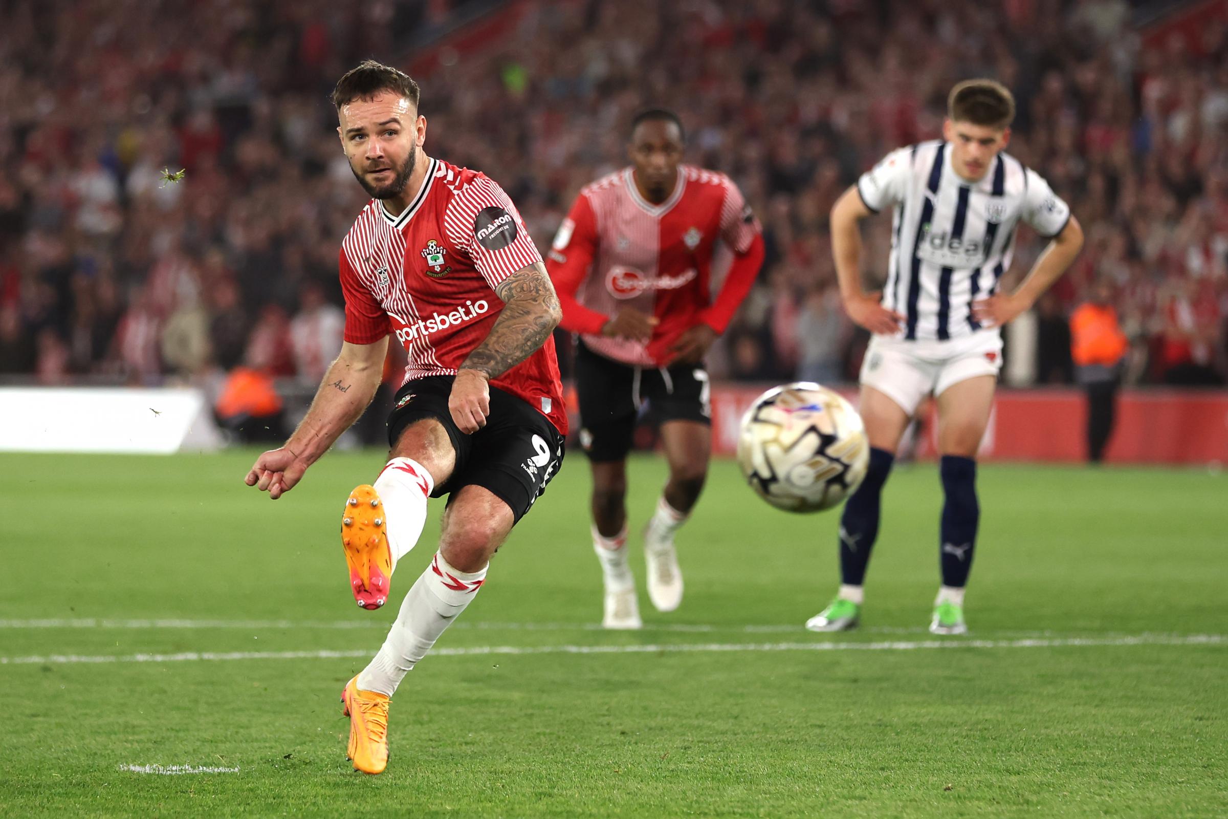 Southampton's Adam Armstrong reacts to 'best' support he's ever seen