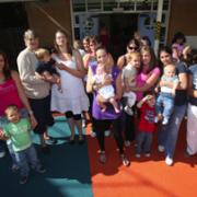 Mums and children at Sure Start in Millbrook.