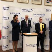 The winning announcement in Romsey