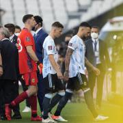 Brazil vs Argentina was stopped mid-match live on television after it emerged some players hadn't isolated on arrival to the country (Pic: PA)