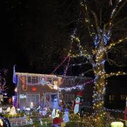 Crystle and Gavin's Christmas lights display in Dibden, Hythe