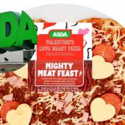 Say ‘I love you’ with a heart shaped pizza from Asda this Valentine’s Day (Asda/PA)