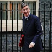 Leader of the House of Commons Jacob Rees-Mogg arrives in Downing Street, London, for the government's weekly Cabinet meeting. Photo via PA.