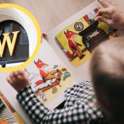 (Background) Parent and child reading. Credit: Canva
(Circle) Waterstones sign. Credit: PA