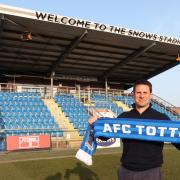Jimmy Ball presented as new AFC Totton manager (Pic: Doug Webber)