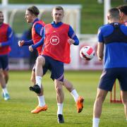 England's James Ward-Prowse during a training session at St George's Park, Burton-upon-Trent. Picture date: Tuesday March 22, 2022.