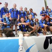 SAILING AWAY: The Toe in the Water team who are taking on a racing challenge in Cowes Week. 	Echo picture by Matt Watson. Order no: 10885656