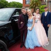 Year 11s from Noadswood School  at MacDonald Elmers Court Hotel and Resort in Lymington for their prom. Photo: Brian Pain
