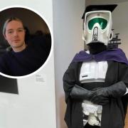 Patrick Day-Childs, dressed as a scout trooper for his Solent University graduation ceremony.