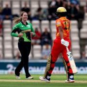 Southern Brave's Amanda-Jade Wellington celebrates bowling out Birmingham Phoenix's Shafali Verma during The Hundred match at the Ageas Bowl, Southampton. Picture: PA Images