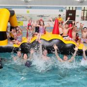 Inflatable fun at Oaklands