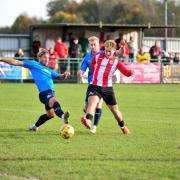 Sholing completed a 3-2 comeback when Jake Cope slotted home in the 69th minute (Pic: Sholing FC / @EspieJaz)